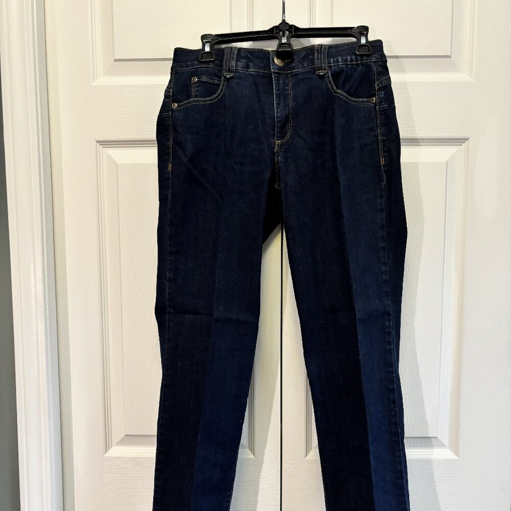 NWT, Ruby Road Love Your Curves Dark Wash Straight Leg Jeans – Women’s 6 & 16